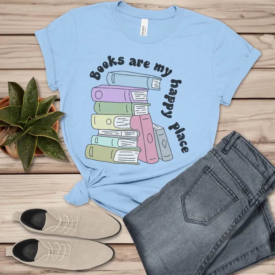 Books Are My Happy Place Tee
