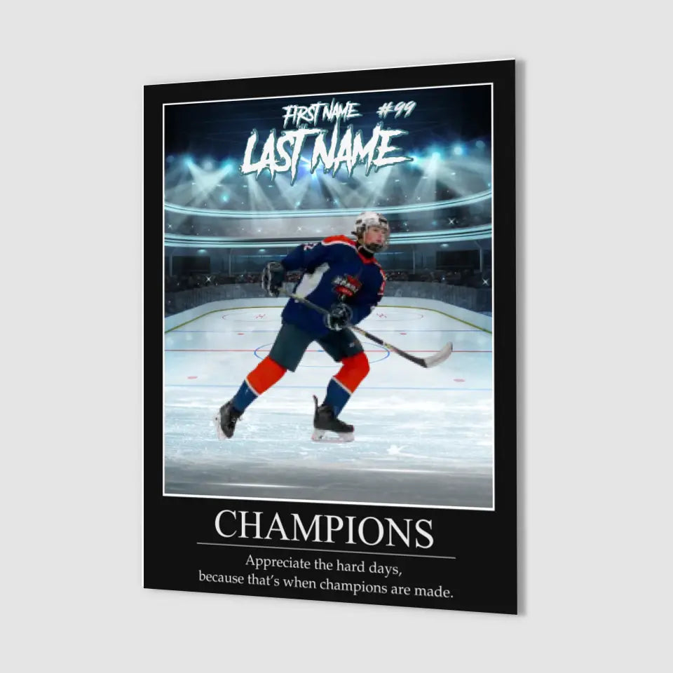 "Showtime" Custom Inspirational Hockey Wall Art