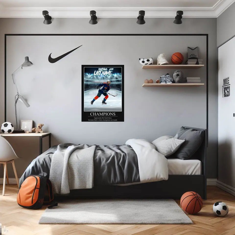 "Showtime" Custom Inspirational Hockey Wall Art