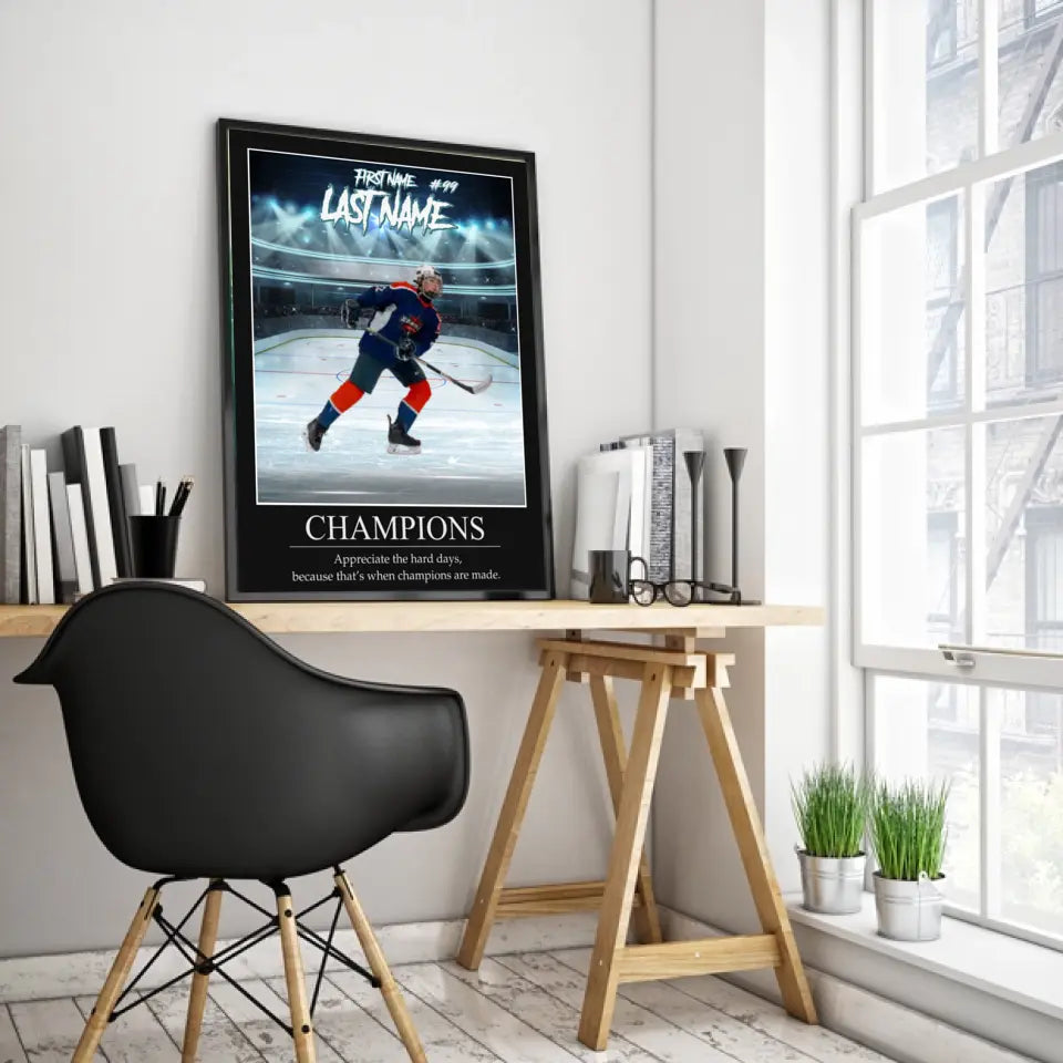 "Showtime" Custom Inspirational Hockey Wall Art