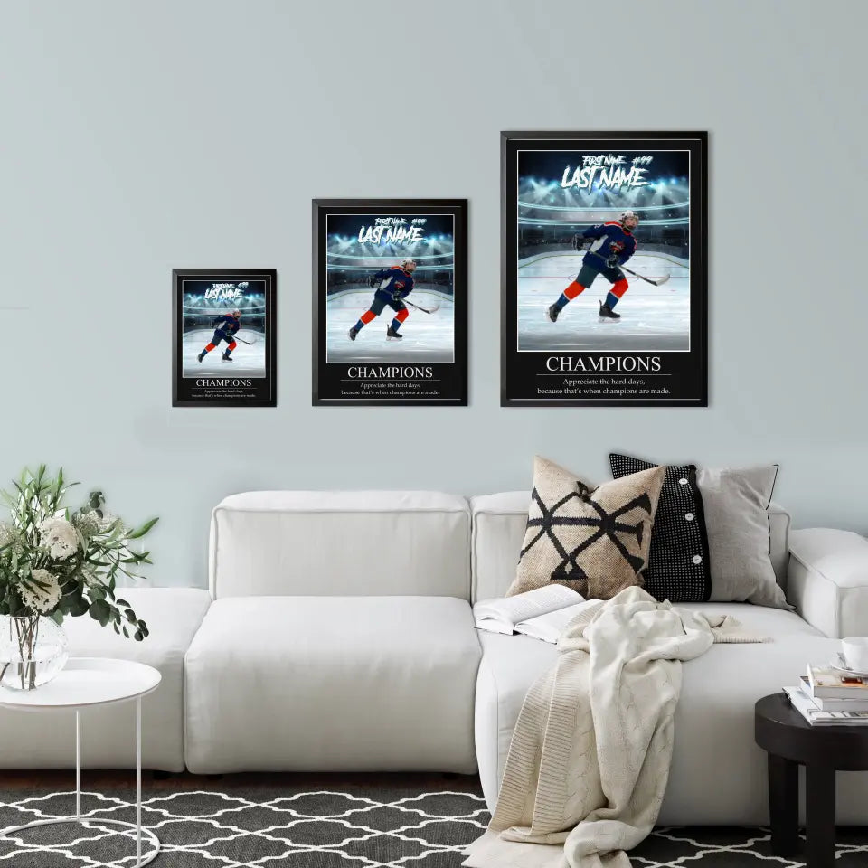 "Showtime" Custom Inspirational Hockey Wall Art