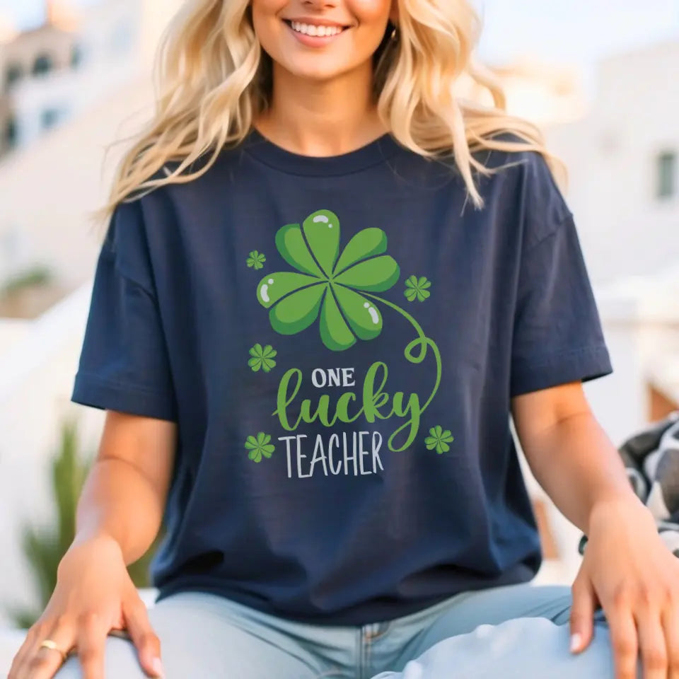 Personalized "One Lucky" | Fun St. Patricks Day Tee