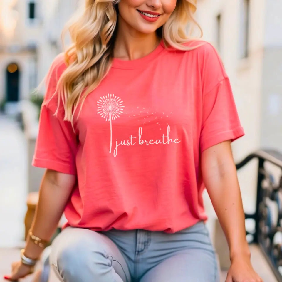 Just Breathe Tee - Dark Shirt Colors