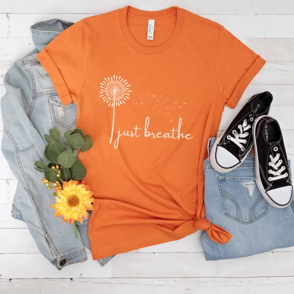 Just Breathe Tee - Dark Shirt Colors